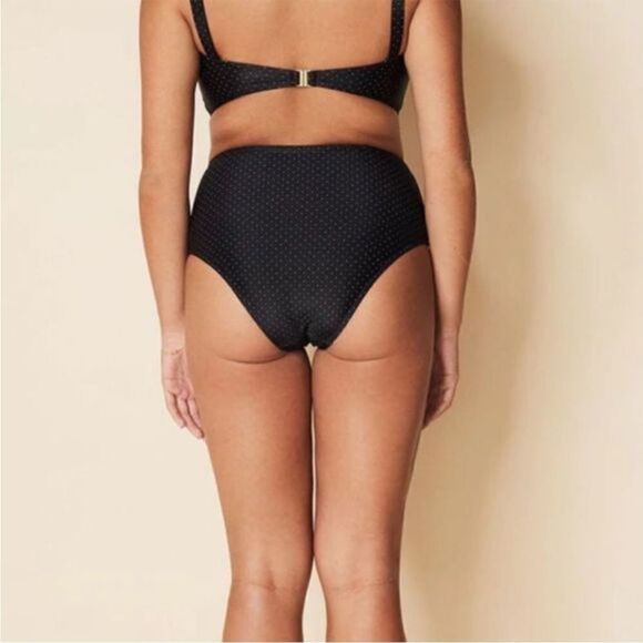 Faithfully The Brand Bonnieux Sofia Swimsuit Bottoms Black Dot US 4/AUS 8 NWT - Picture 4 of 11